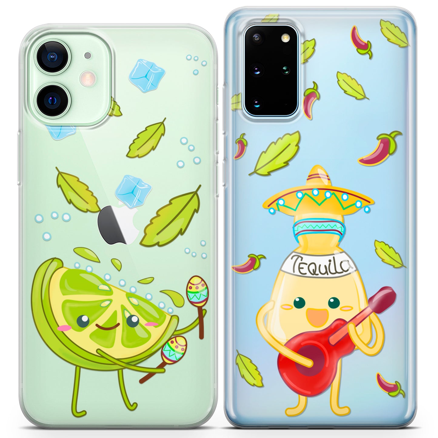 Cavka iPhone Couple Cases Tequila and Lime