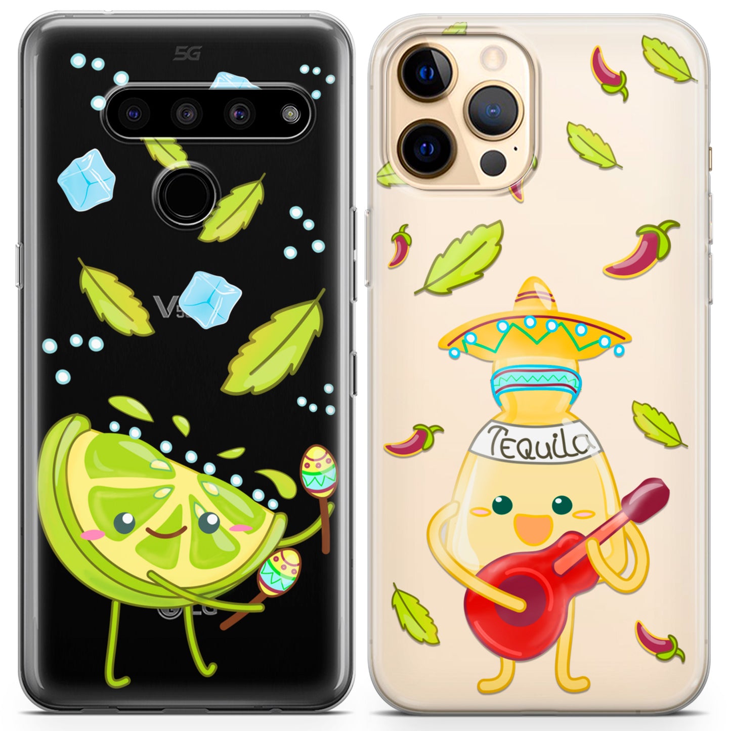 Cavka iPhone Couple Cases Tequila and Lime