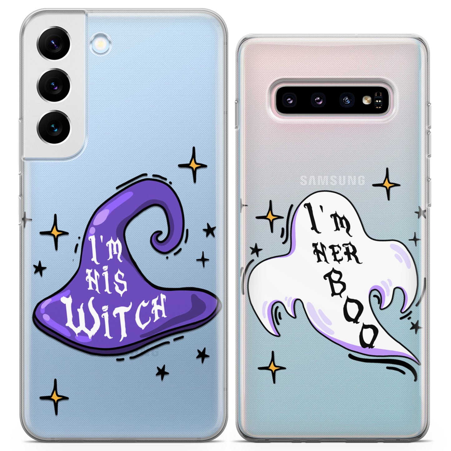 Cavka iPhone Couple Cases Witch and Boo