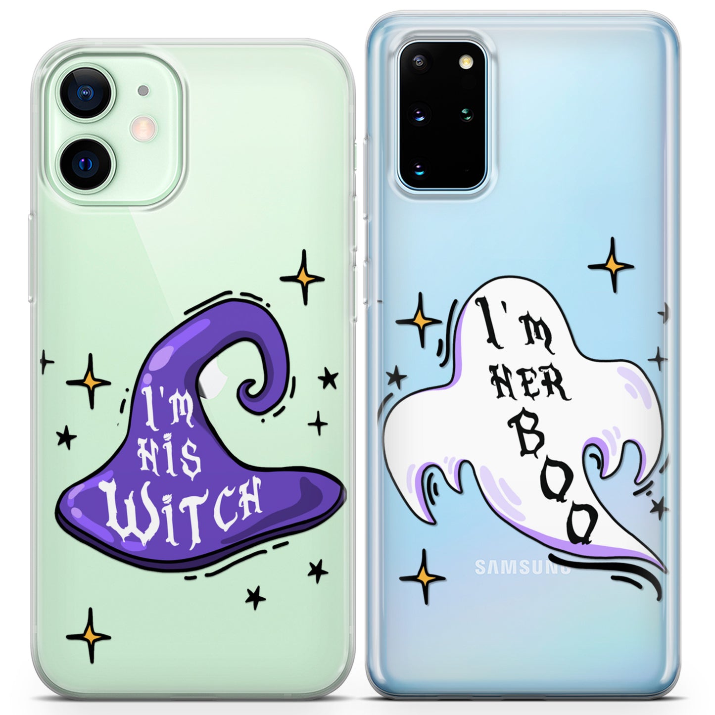 Cavka iPhone Couple Cases Witch and Boo