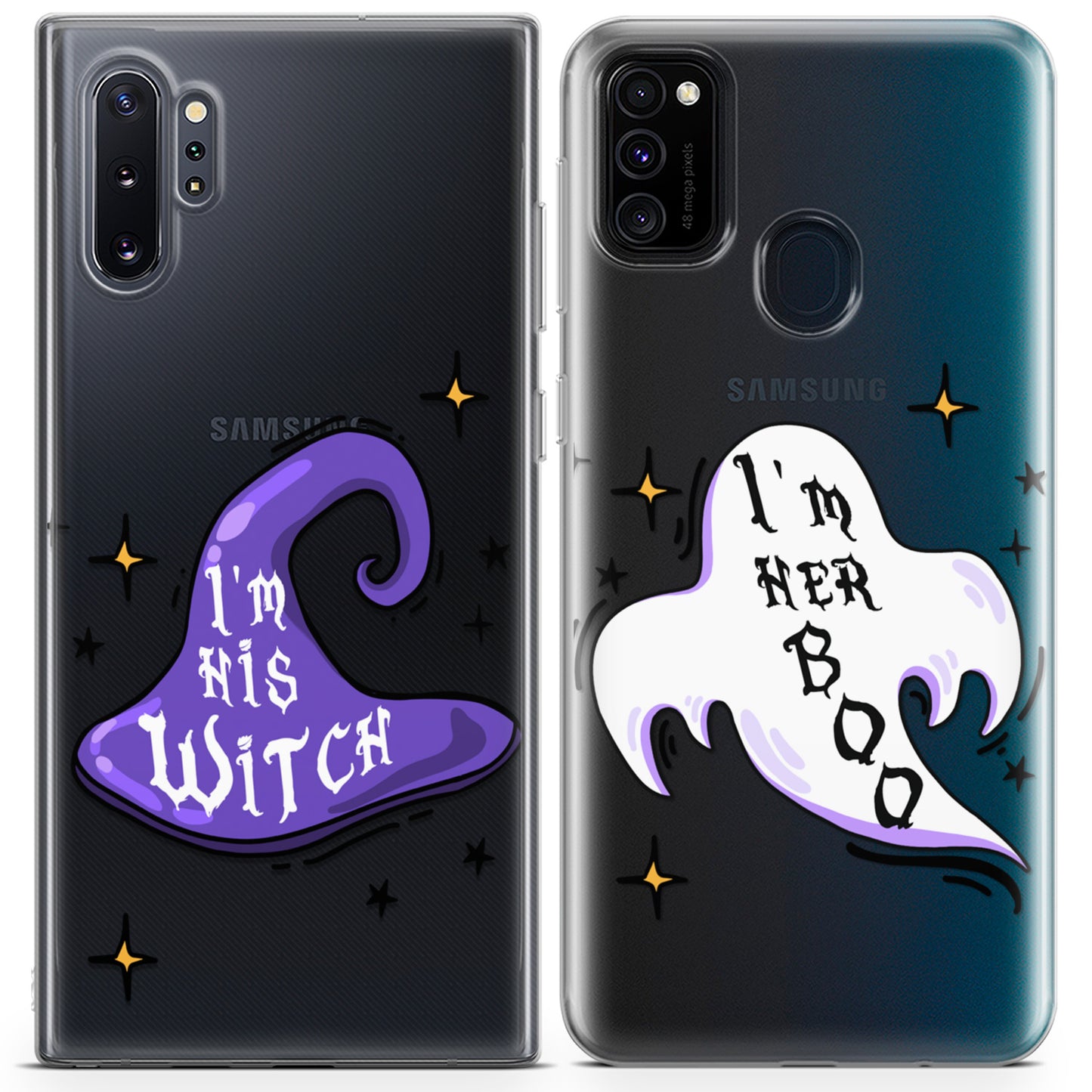 Cavka iPhone Couple Cases Witch and Boo