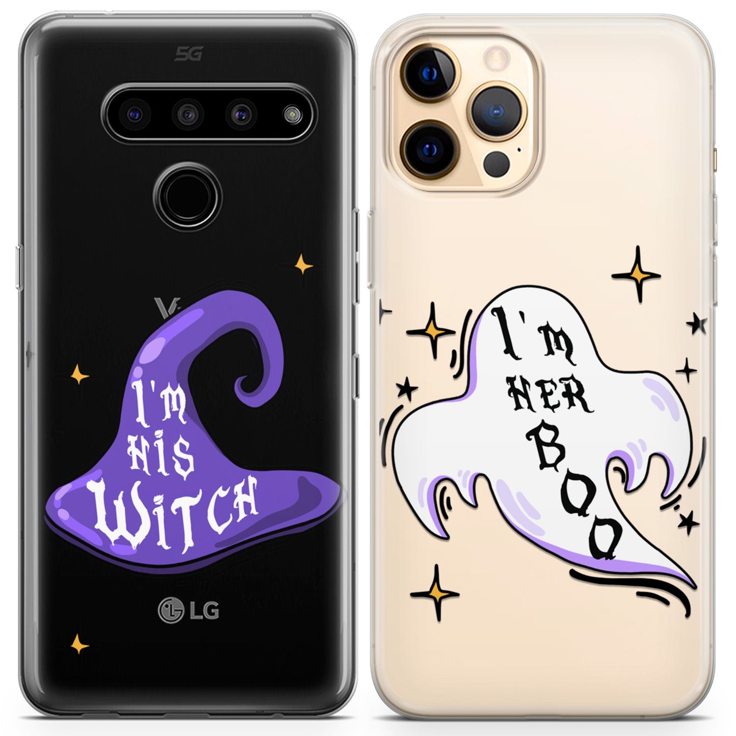 Cavka iPhone Couple Cases Witch and Boo