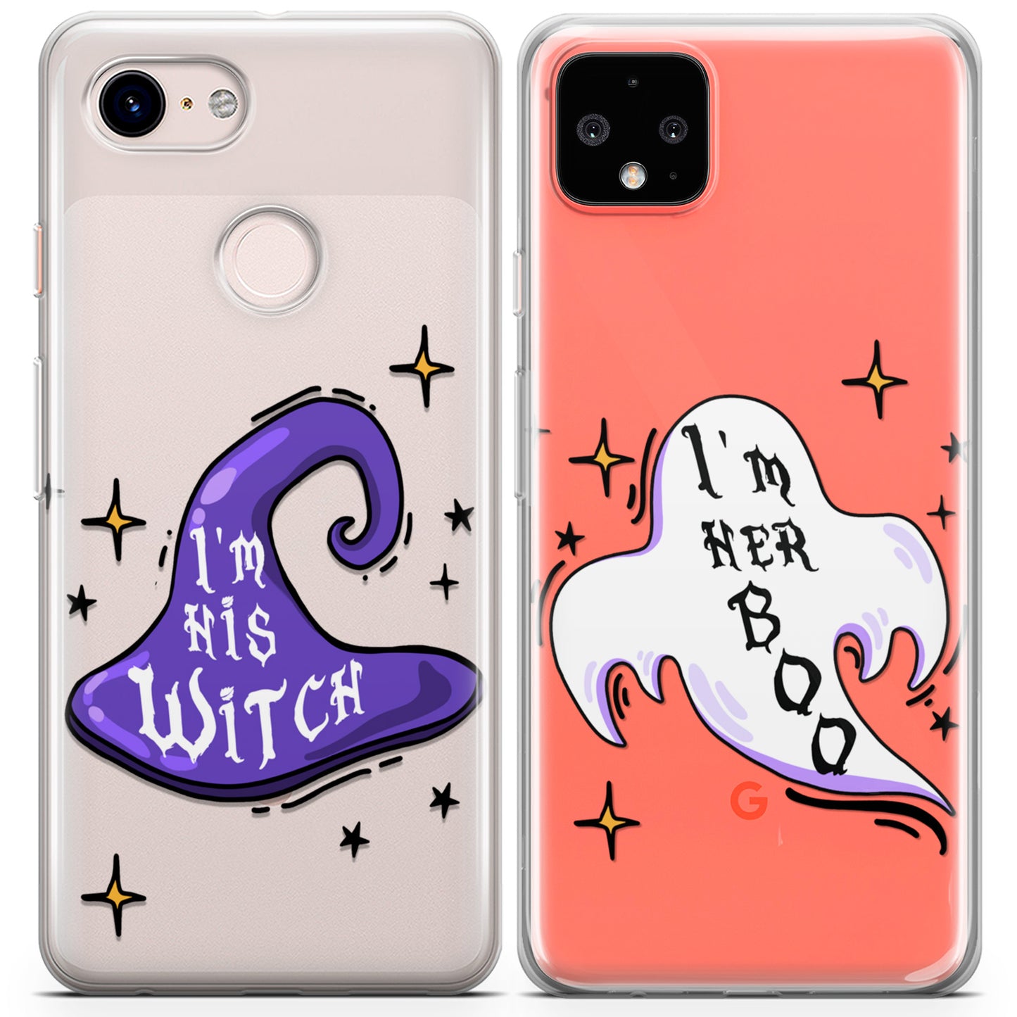 Cavka iPhone Couple Cases Witch and Boo