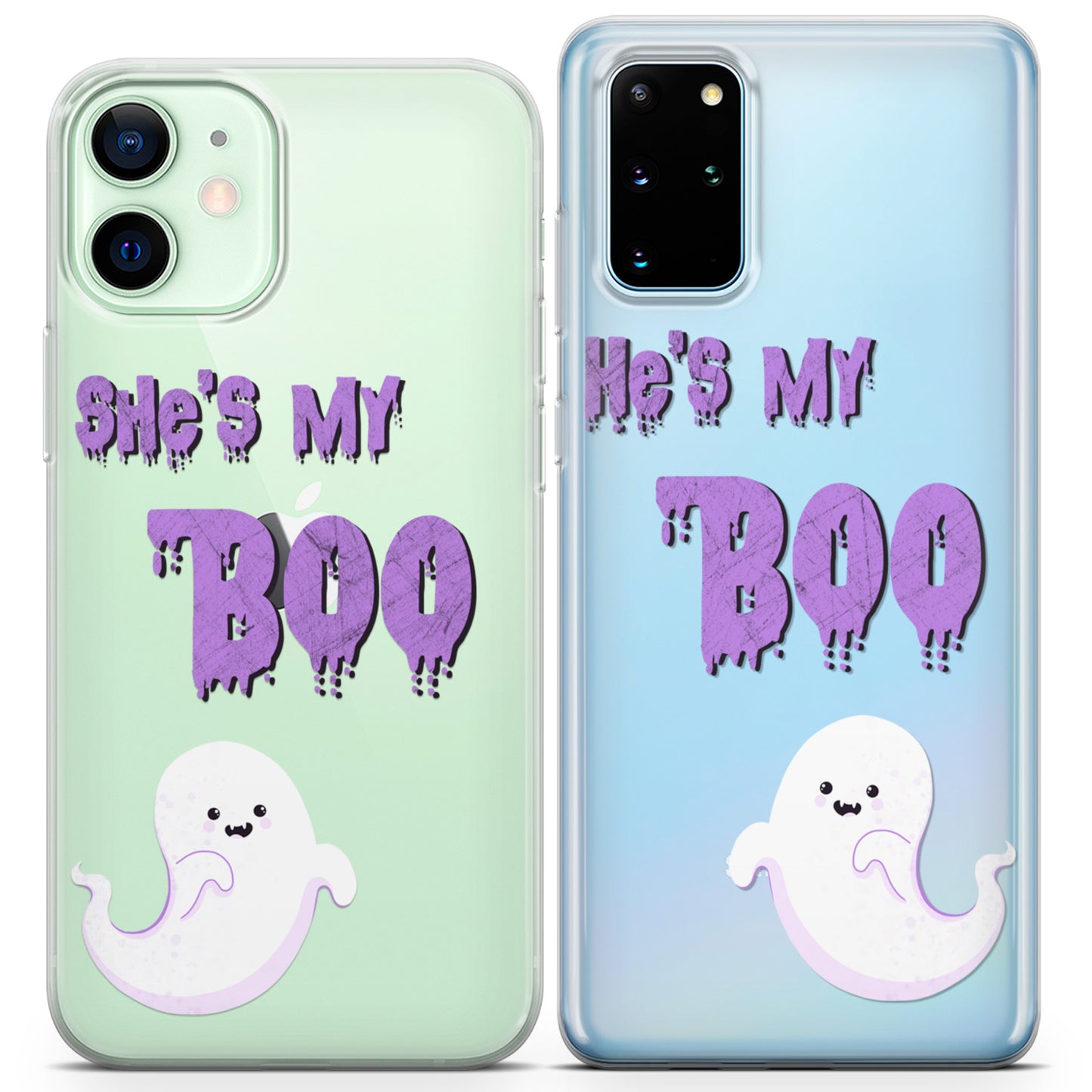 Cavka iPhone Couple Cases Funny Ghosts