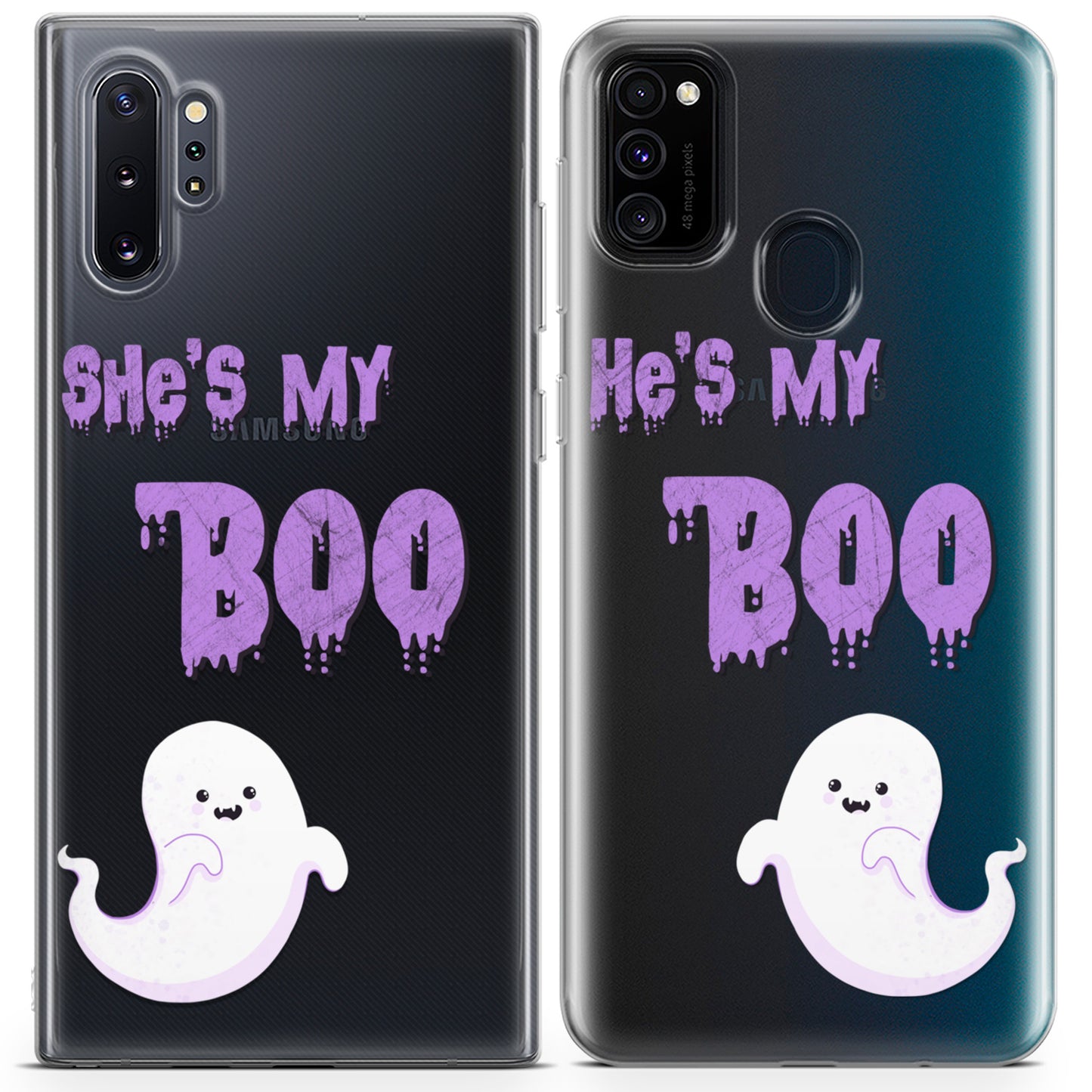 Cavka iPhone Couple Cases Funny Ghosts