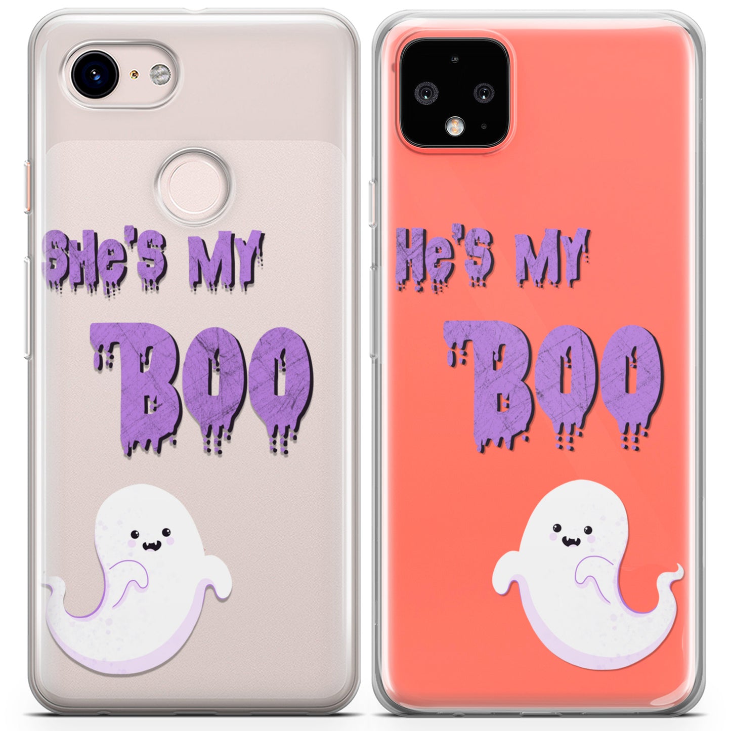 Cavka iPhone Couple Cases Funny Ghosts