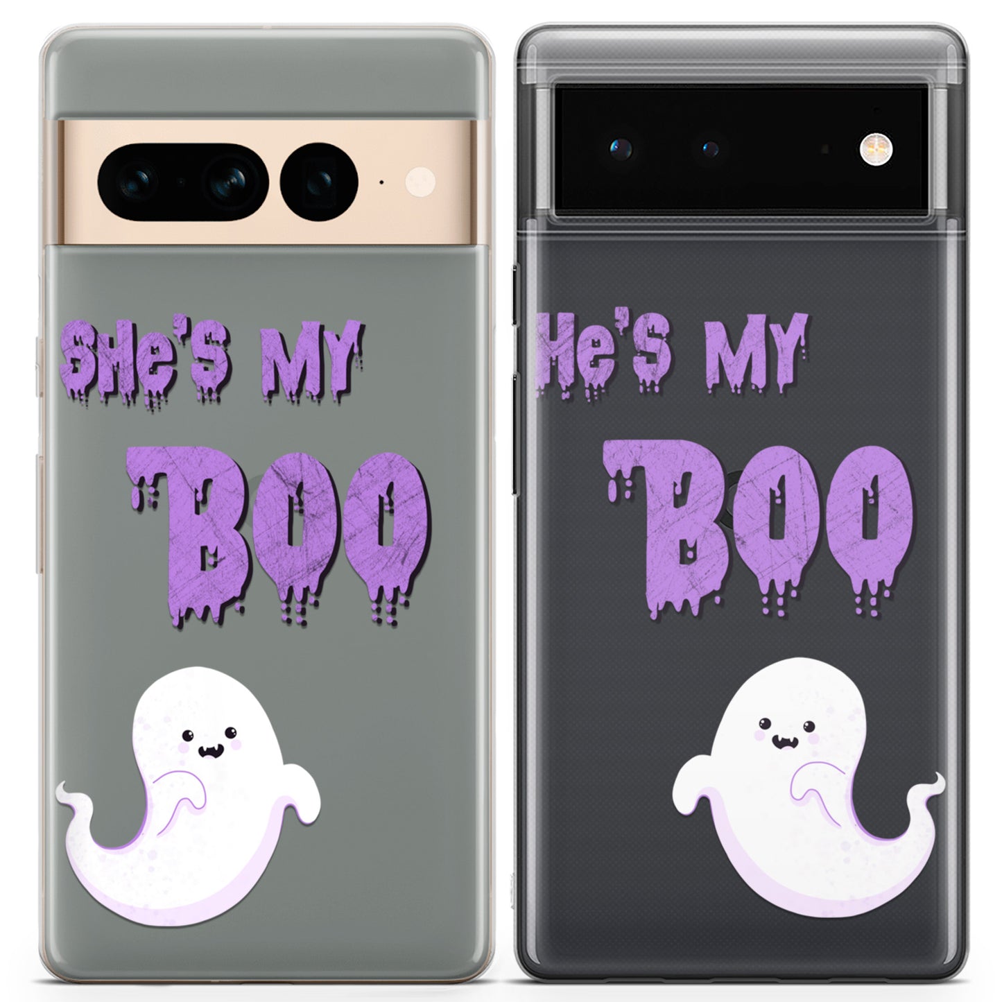 Cavka iPhone Couple Cases Funny Ghosts