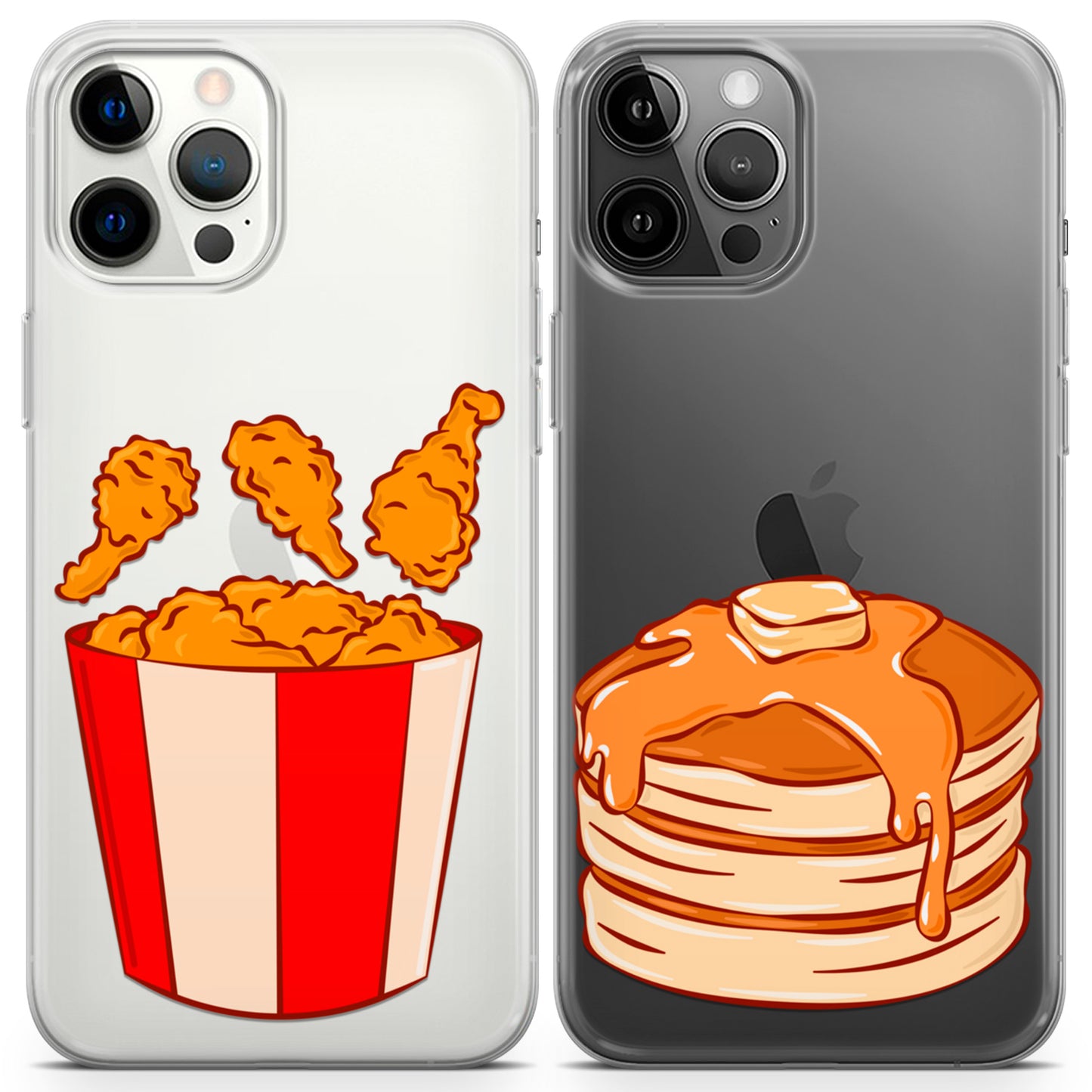 Cavka iPhone Couple Cases Chicken and Pancakes