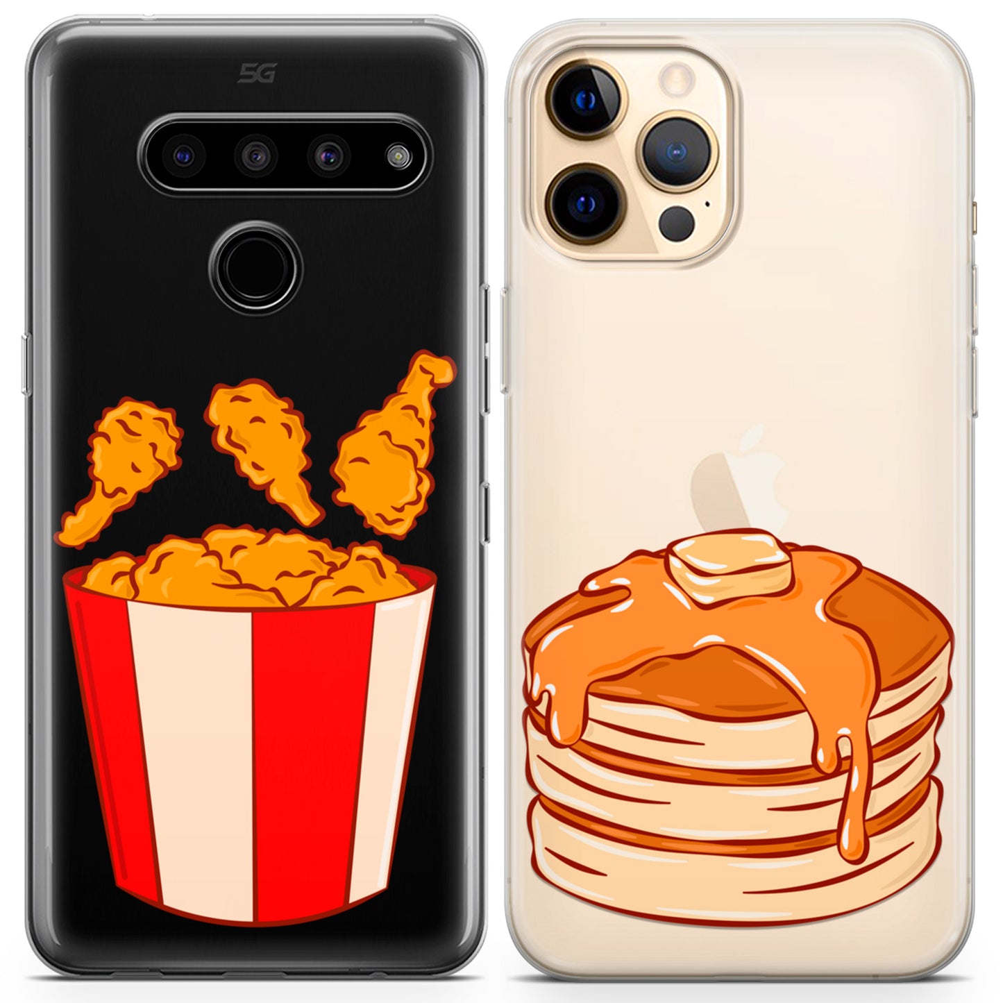 Cavka iPhone Couple Cases Chicken and Pancakes