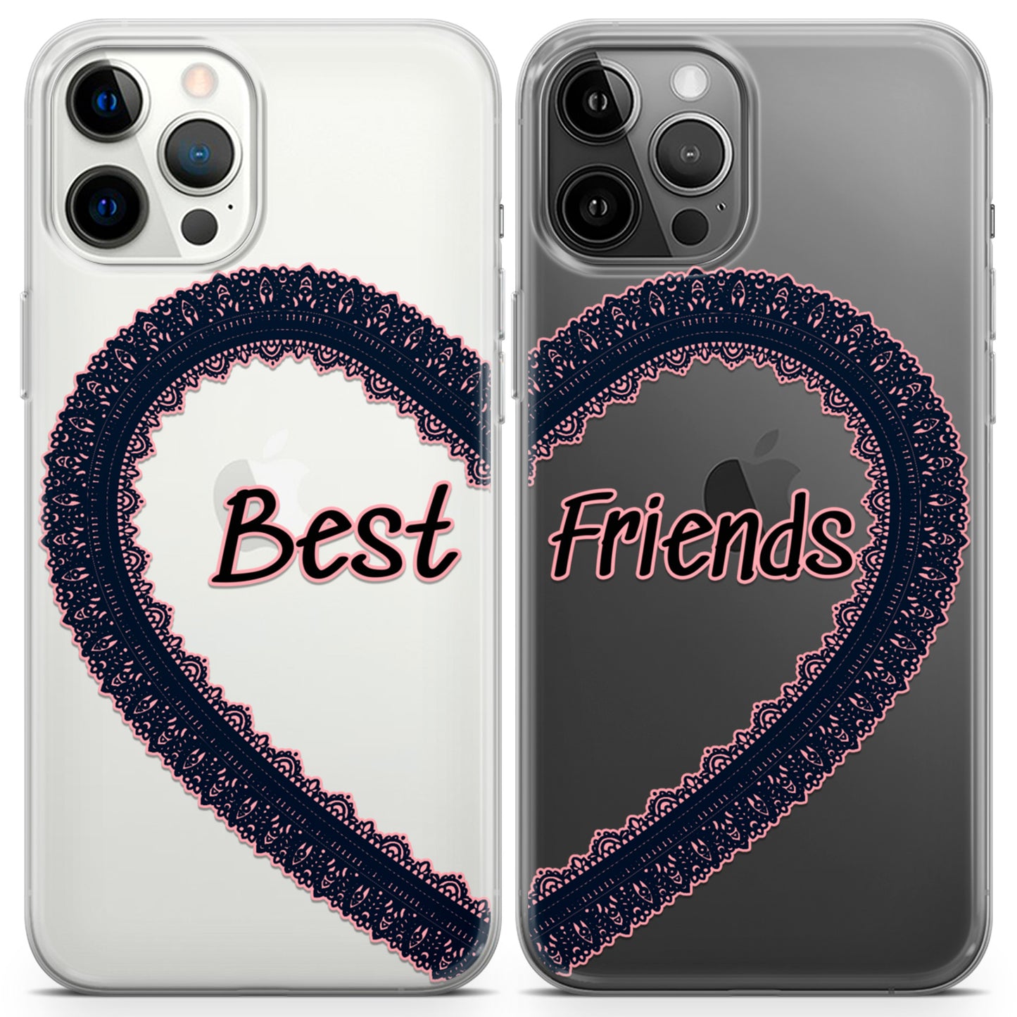 Cavka iPhone Couple Cases Best Friends Heart