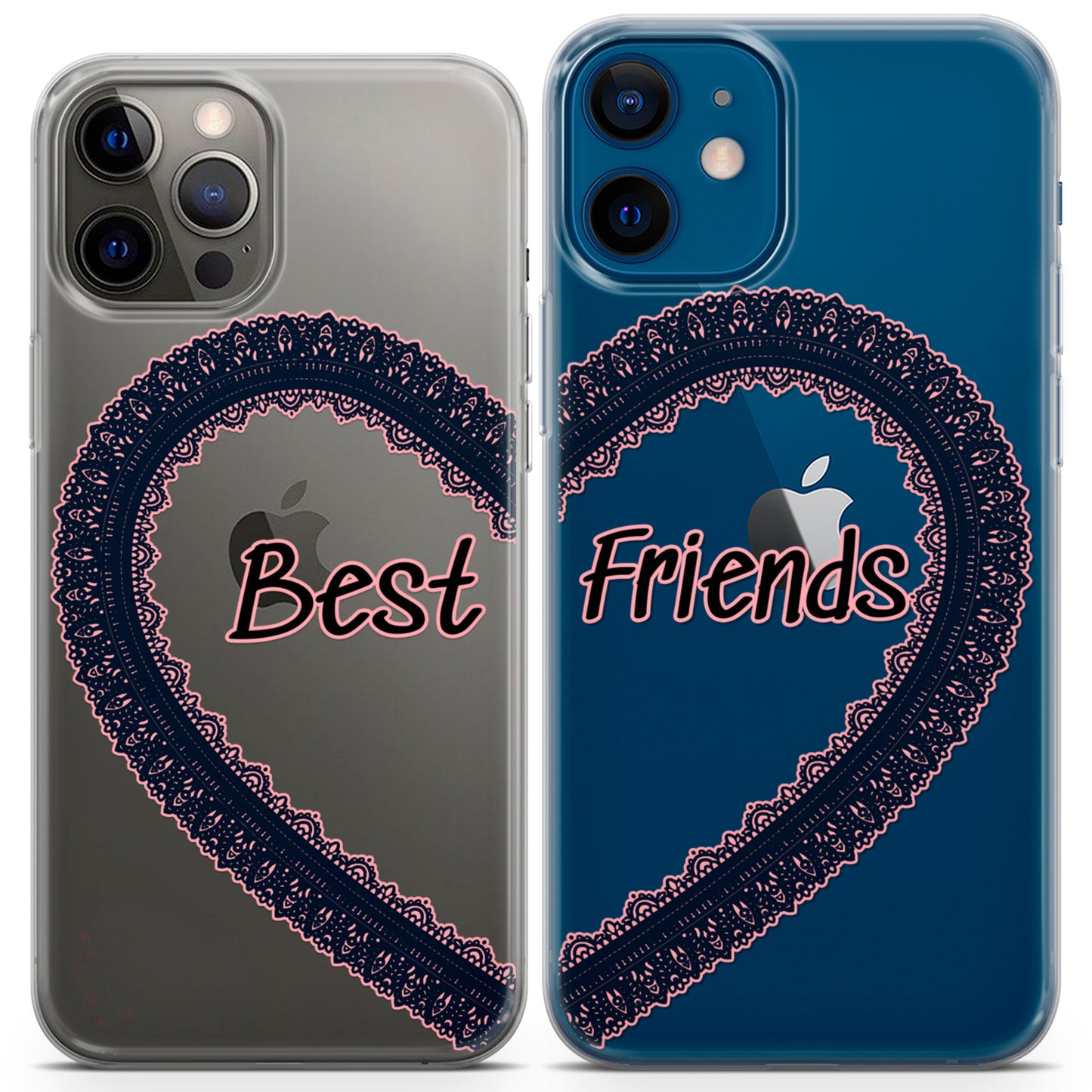 Cavka iPhone Couple Cases Best Friends Heart