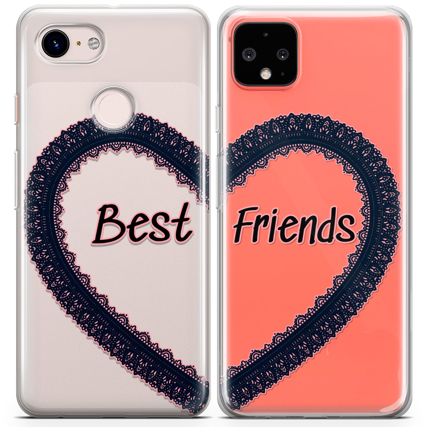 Cavka iPhone Couple Cases Best Friends Heart