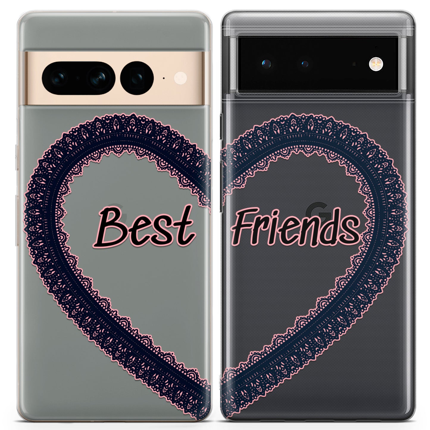 Cavka iPhone Couple Cases Best Friends Heart