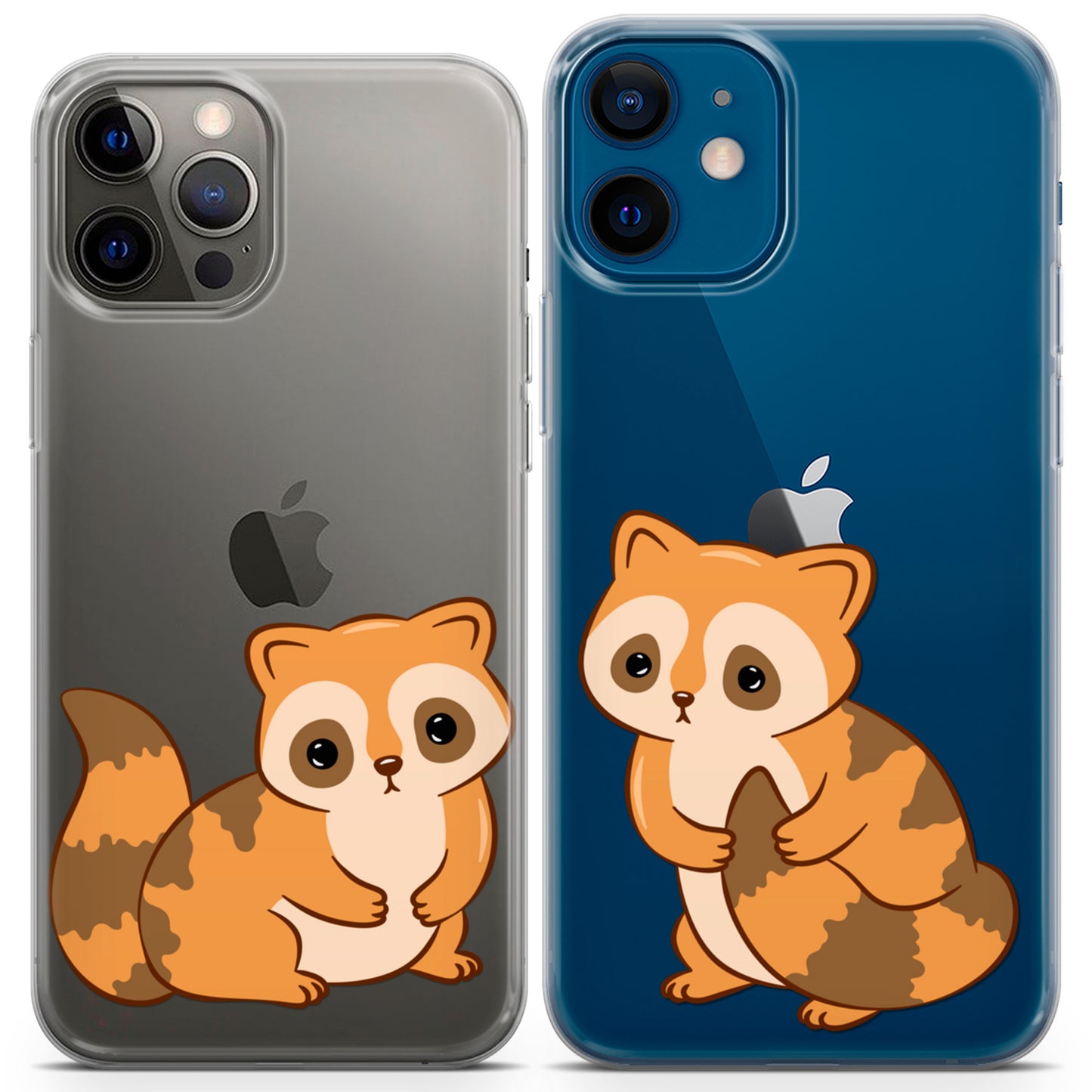 Cavka iPhone Couple Cases Cute Raccoons