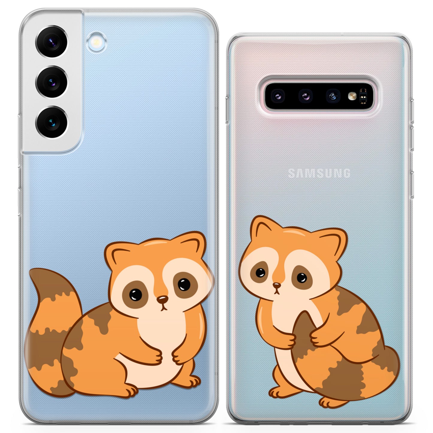 Cavka iPhone Couple Cases Cute Raccoons