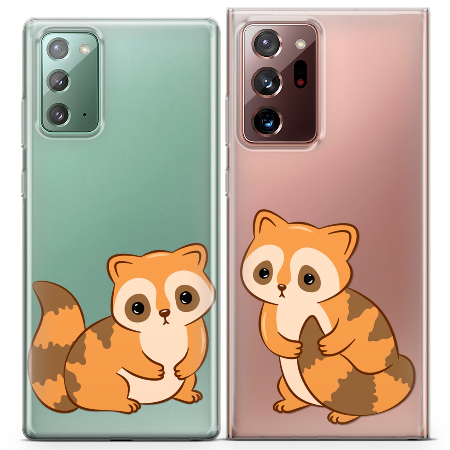 Cavka iPhone Couple Cases Cute Raccoons