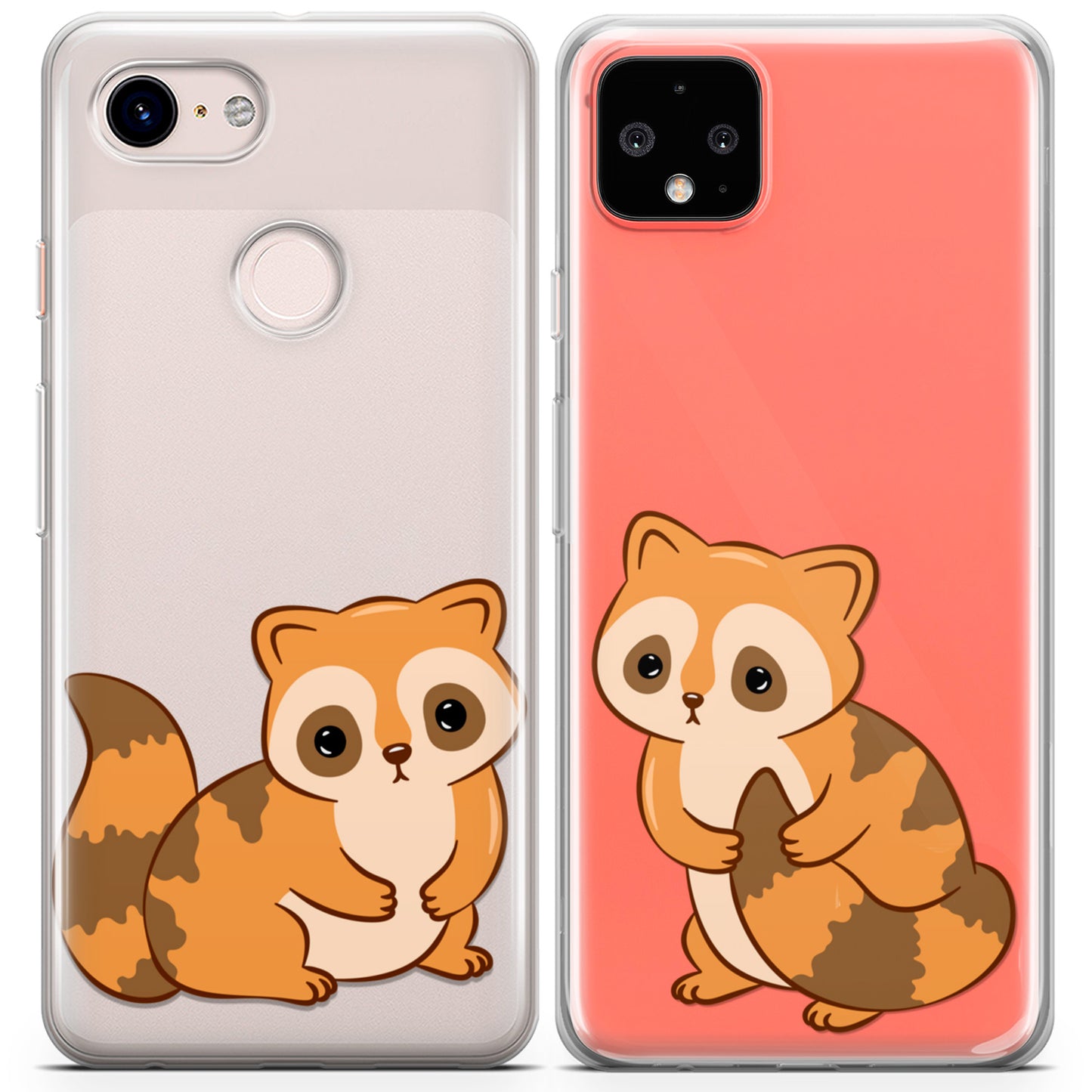 Cavka iPhone Couple Cases Cute Raccoons