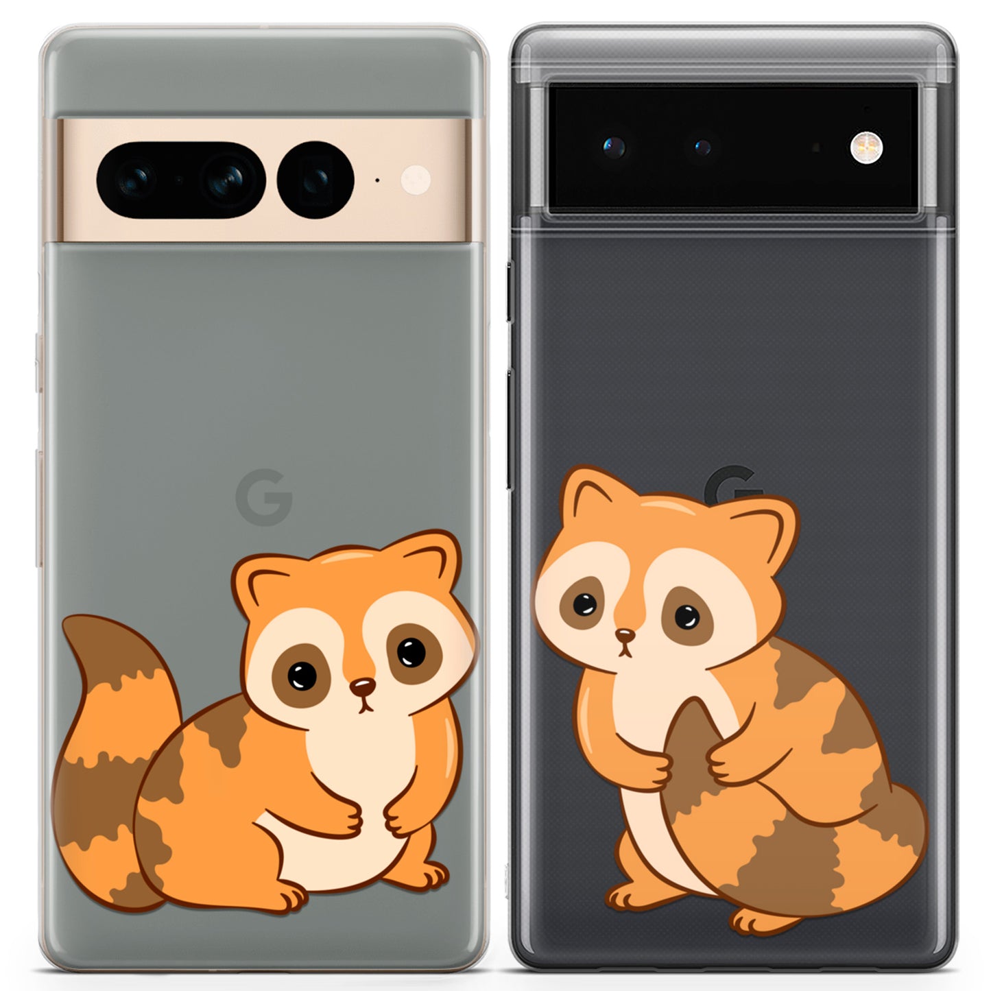 Cavka iPhone Couple Cases Cute Raccoons