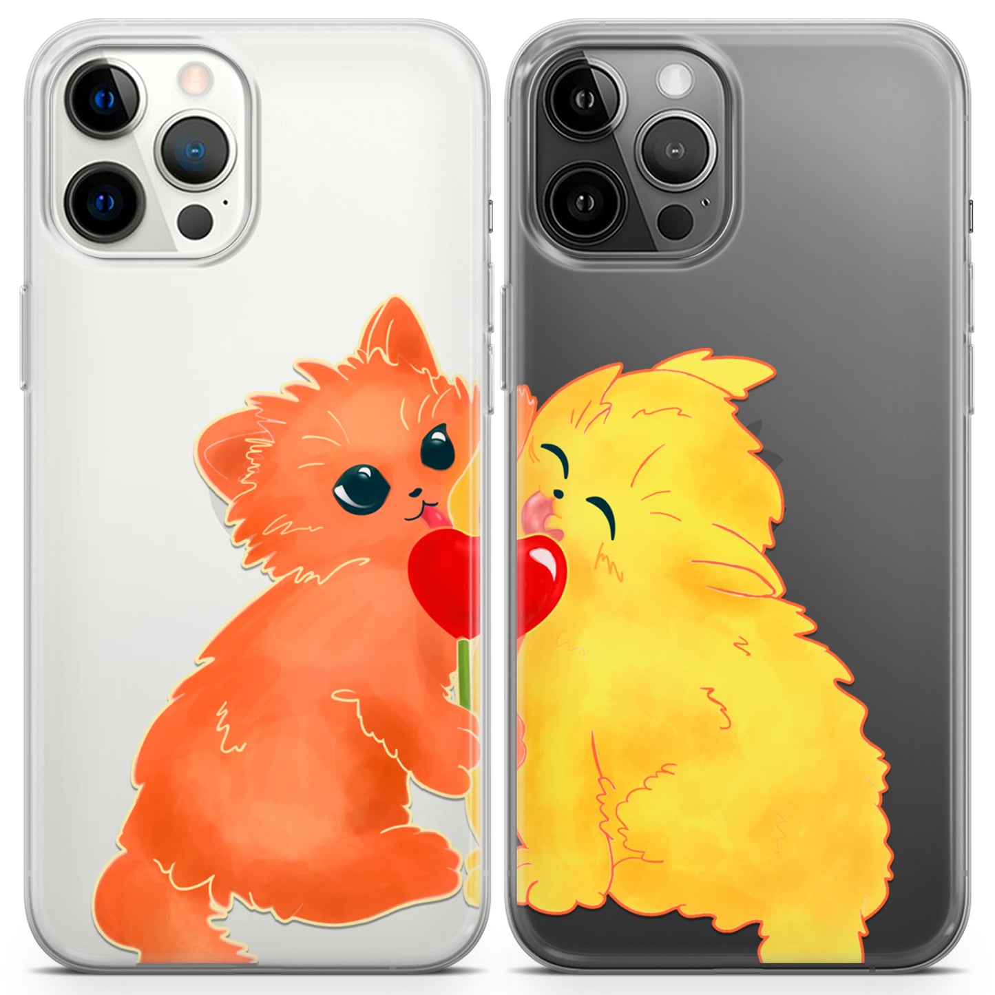 Cavka iPhone Couple Cases Sunny Cats