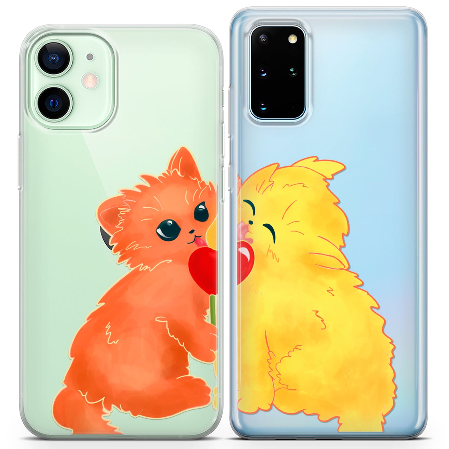 Cavka iPhone Couple Cases Sunny Cats