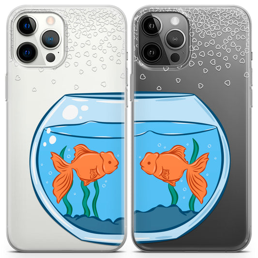 Cavka iPhone Couple Cases Aquarium Fishes