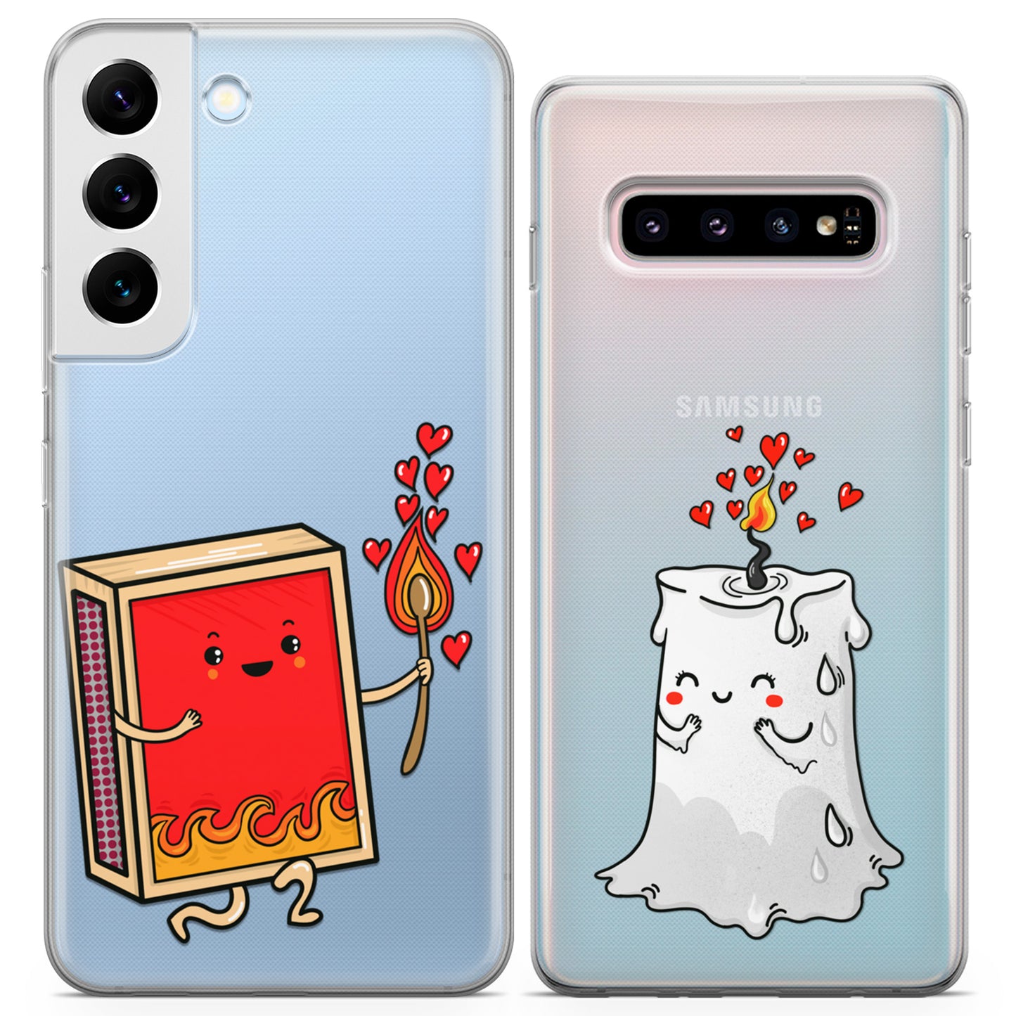 Cavka iPhone Couple Cases Match and Candle