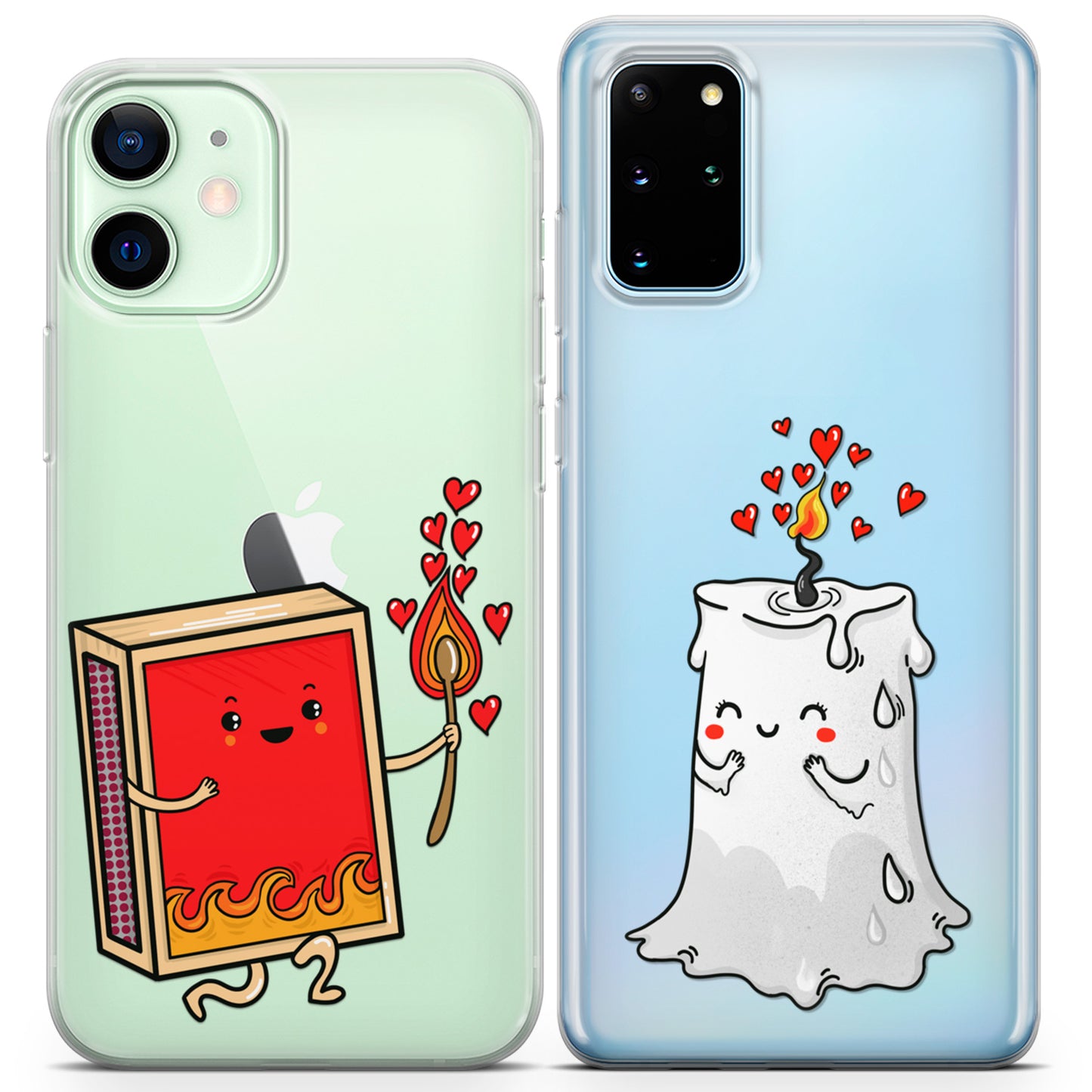 Cavka iPhone Couple Cases Match and Candle