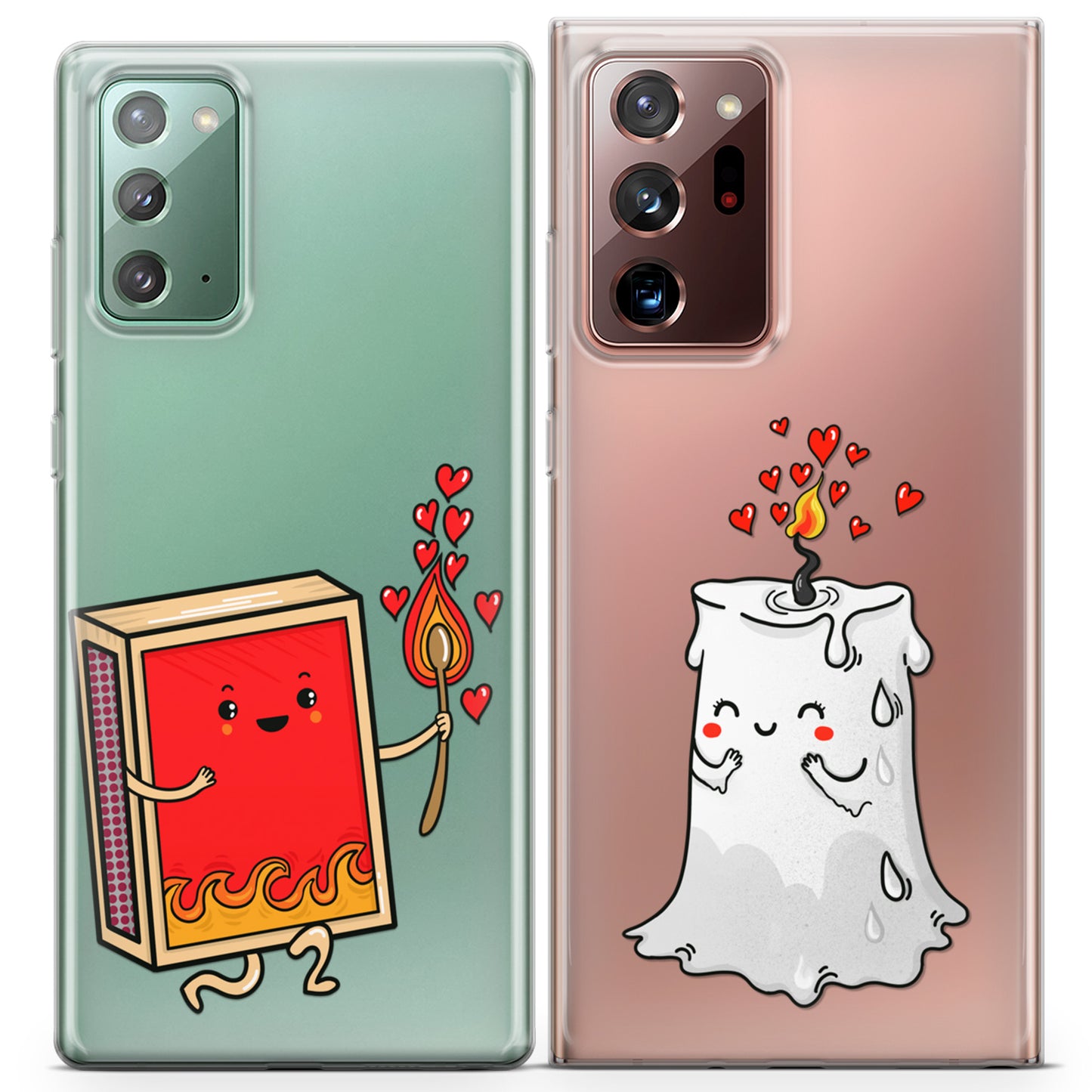 Cavka iPhone Couple Cases Match and Candle