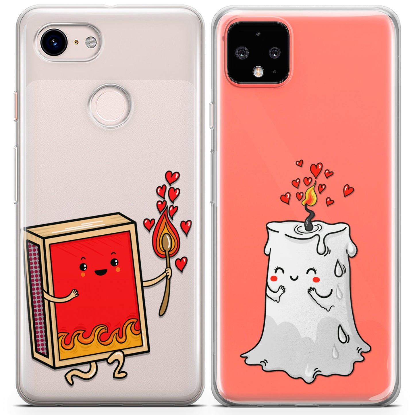 Cavka iPhone Couple Cases Match and Candle