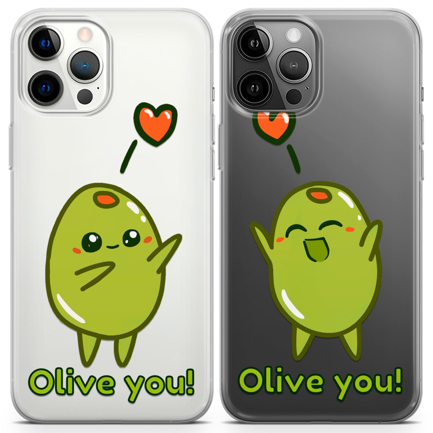 Cavka iPhone Couple Cases Olive You