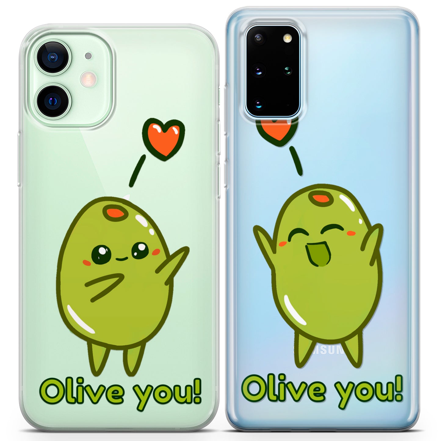 Cavka iPhone Couple Cases Olive You