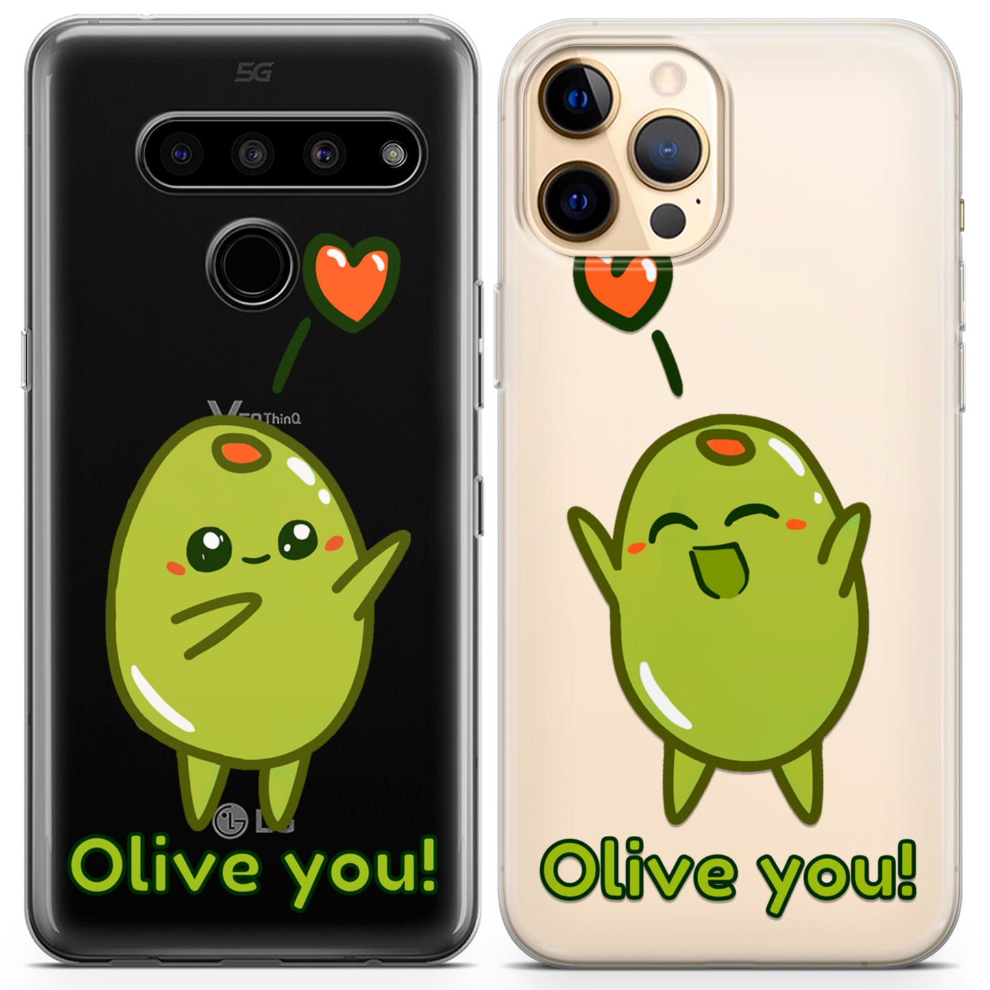 Cavka iPhone Couple Cases Olive You