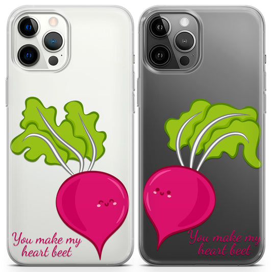 Cavka iPhone Couple Cases You Make My Heart Beet