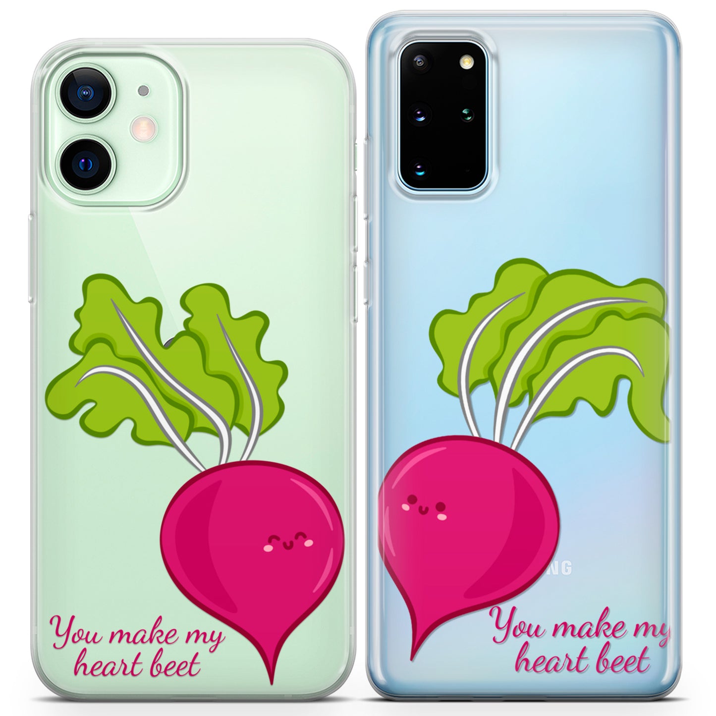 Cavka iPhone Couple Cases You Make My Heart Beet