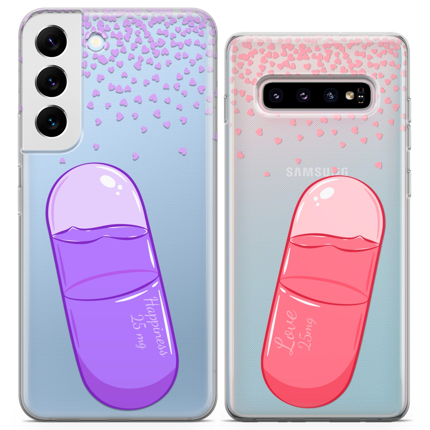 Cavka iPhone Couple Cases Positive Pills