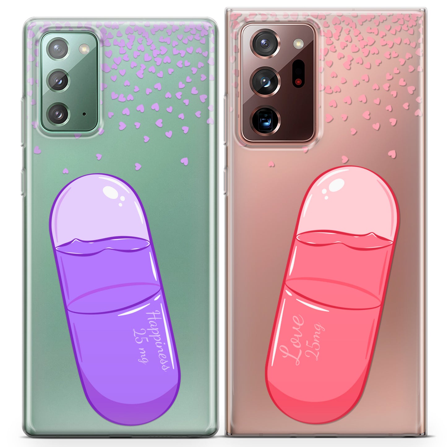 Cavka iPhone Couple Cases Positive Pills