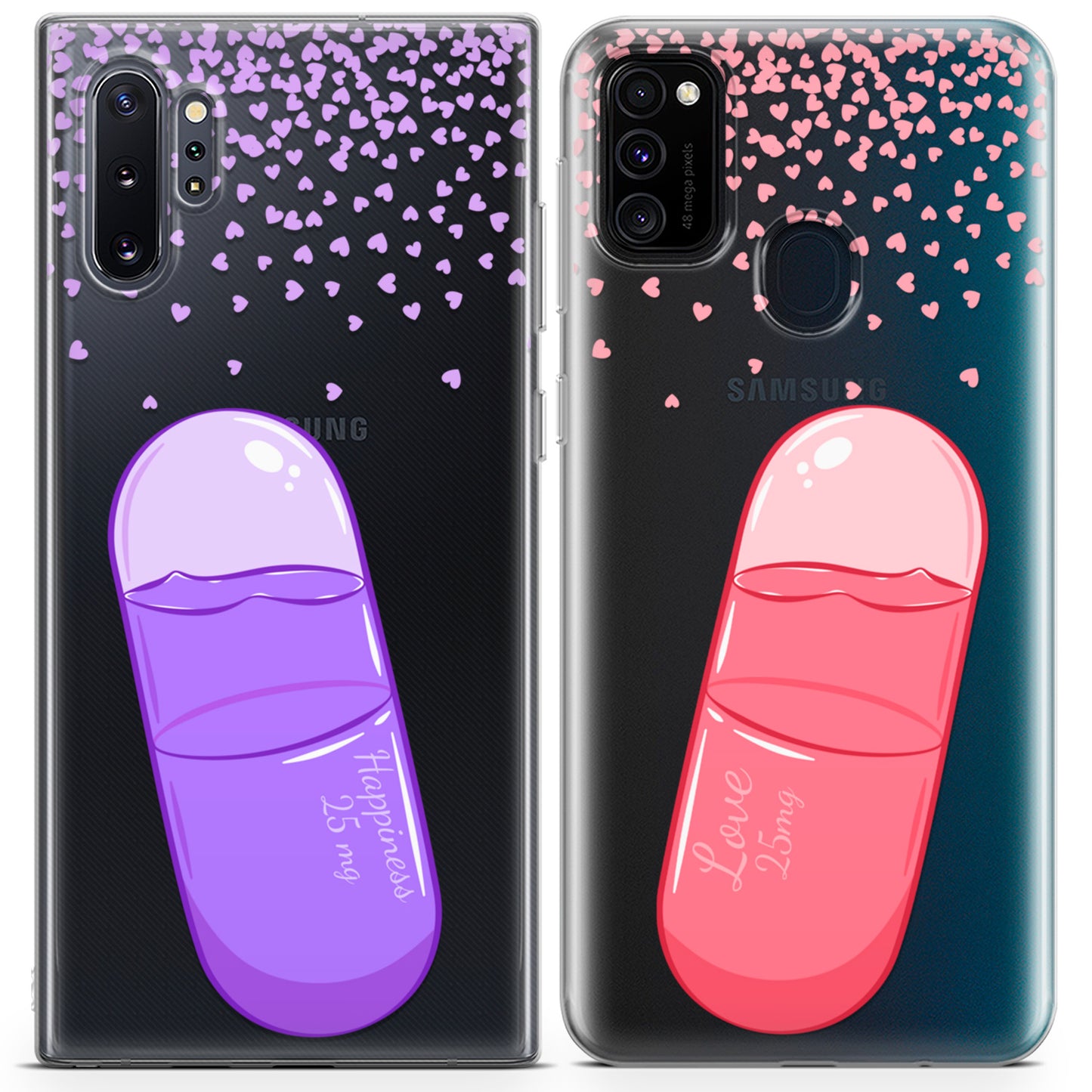 Cavka iPhone Couple Cases Positive Pills