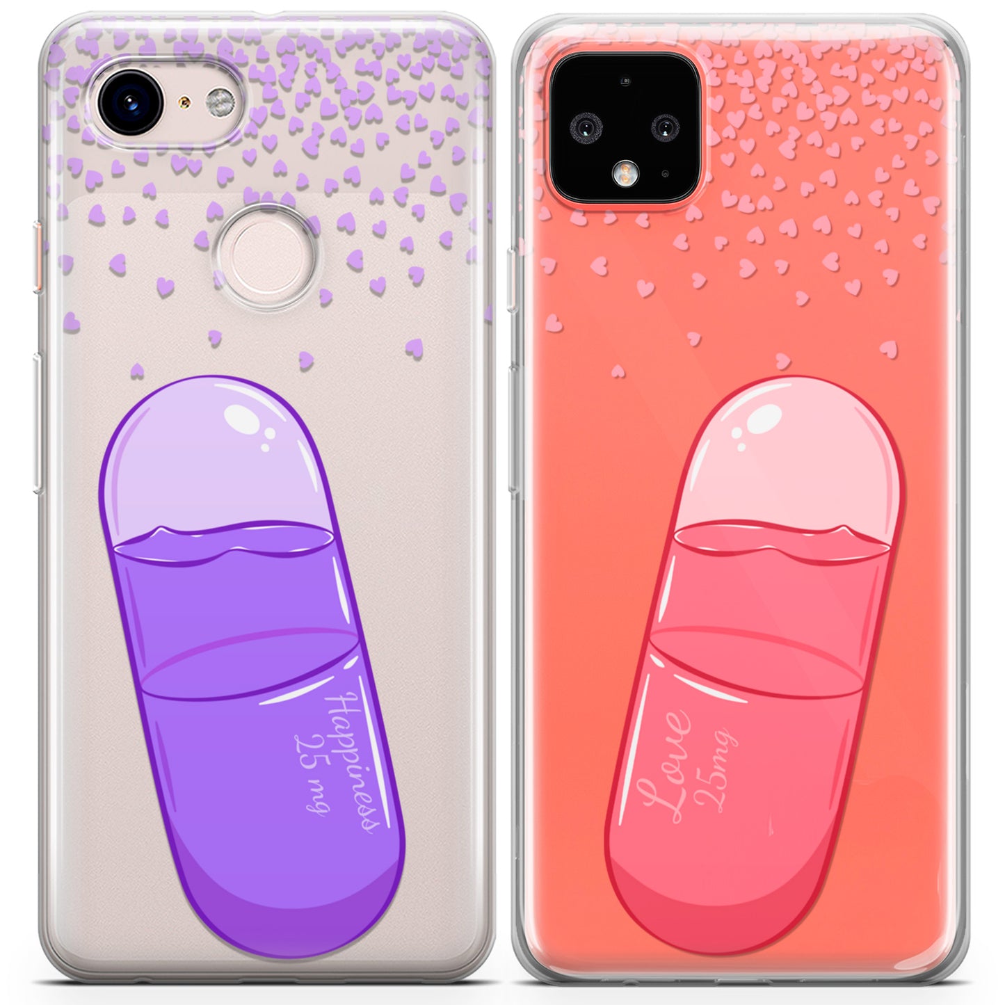 Cavka iPhone Couple Cases Positive Pills