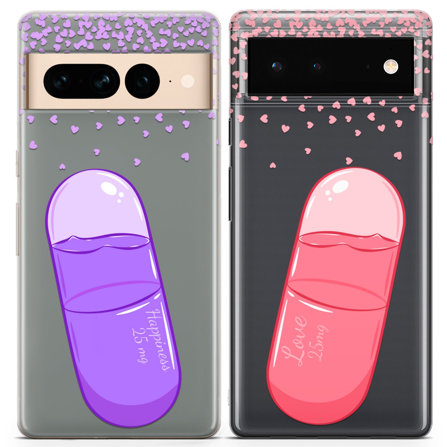 Cavka iPhone Couple Cases Positive Pills