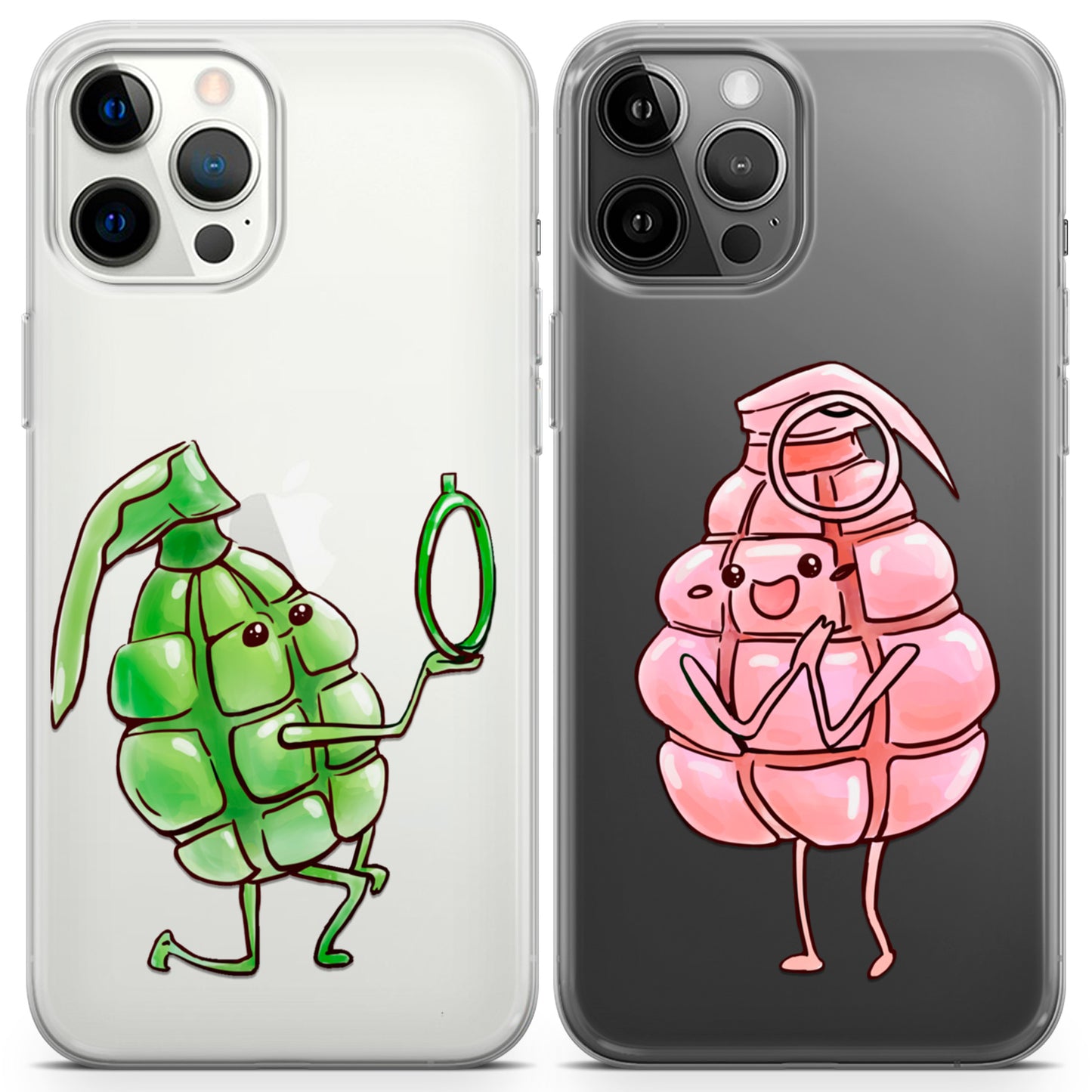 Cavka iPhone Couple Cases Cute Grenades