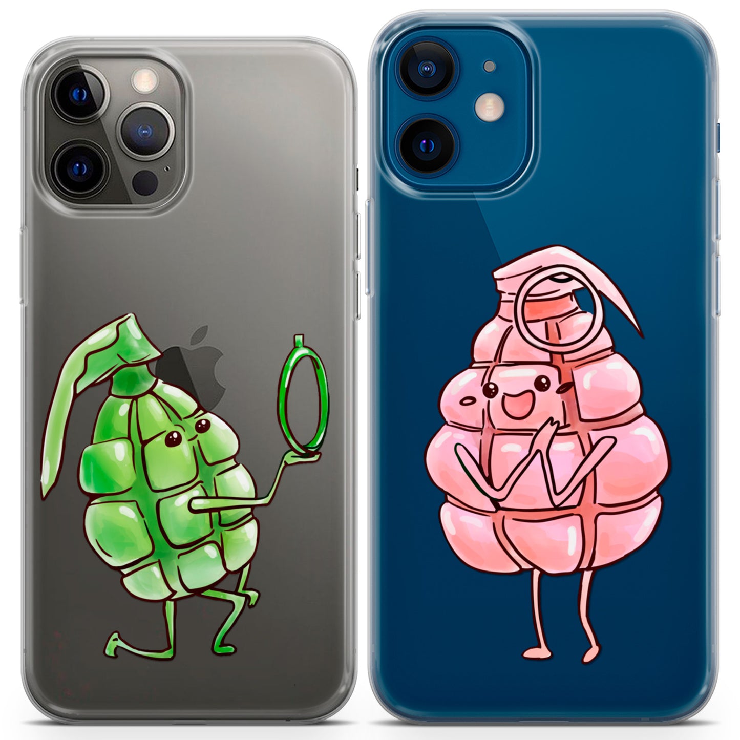 Cavka iPhone Couple Cases Cute Grenades