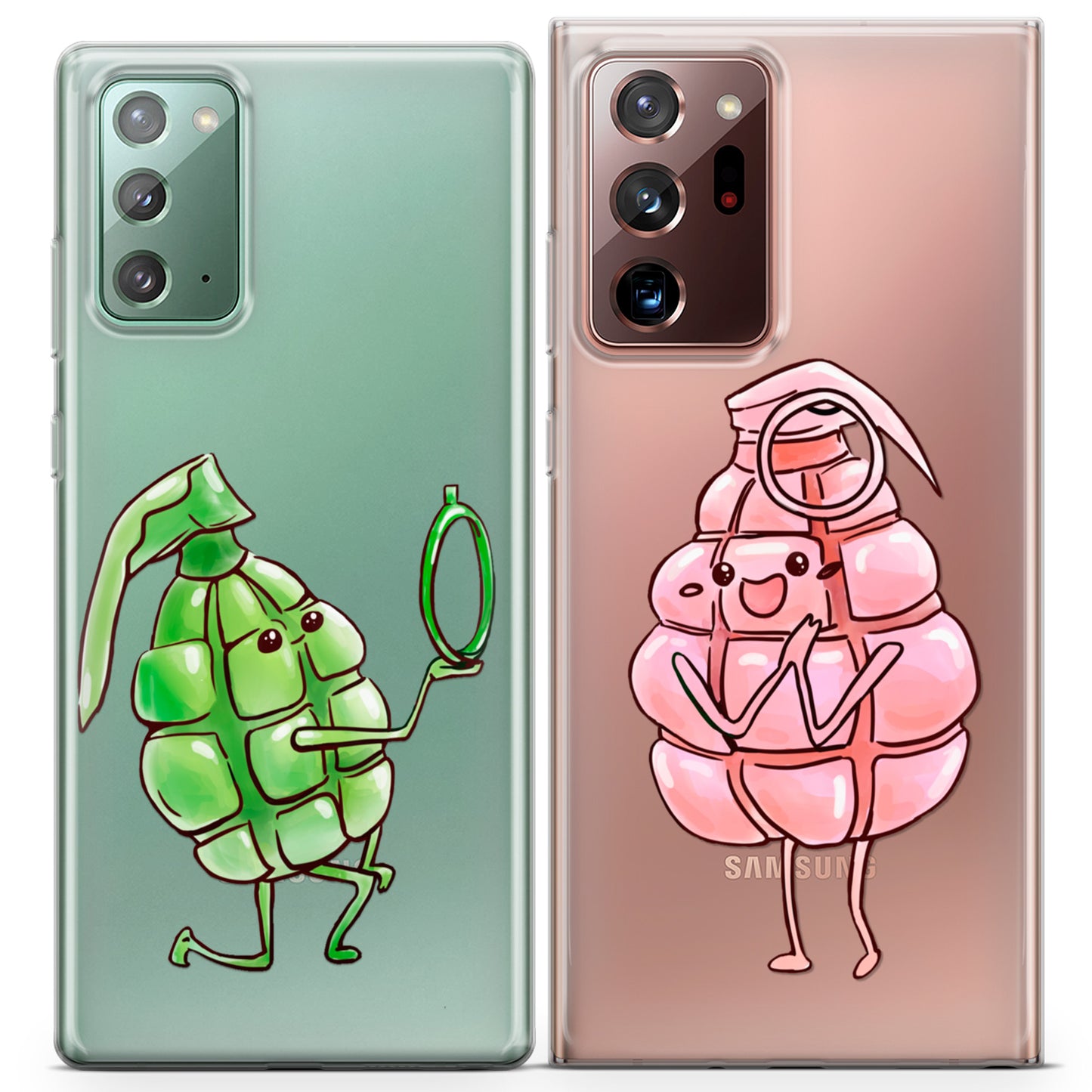 Cavka iPhone Couple Cases Cute Grenades