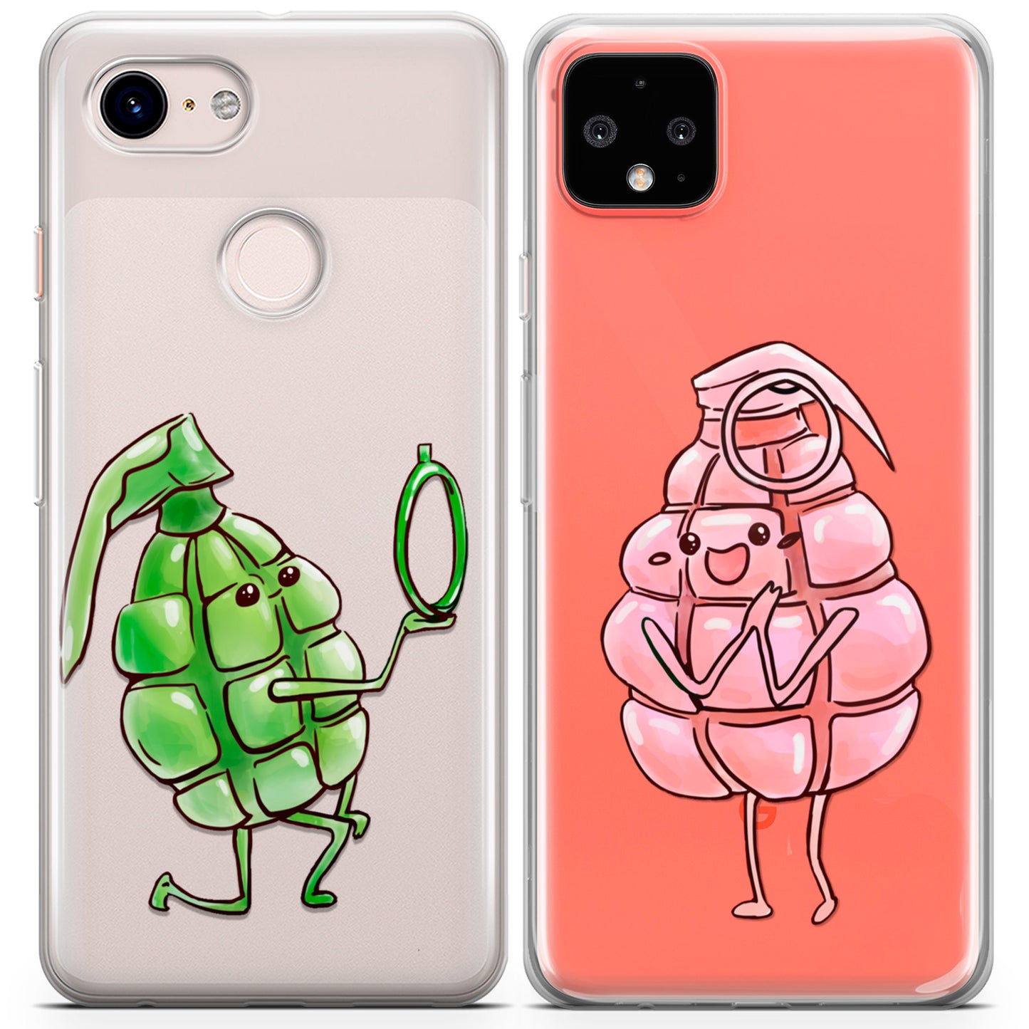 Cavka iPhone Couple Cases Cute Grenades