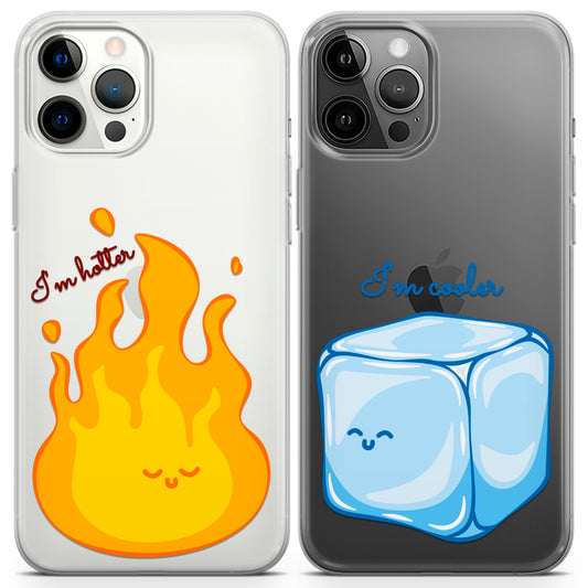 Cavka iPhone Couple Cases Fire and Ice