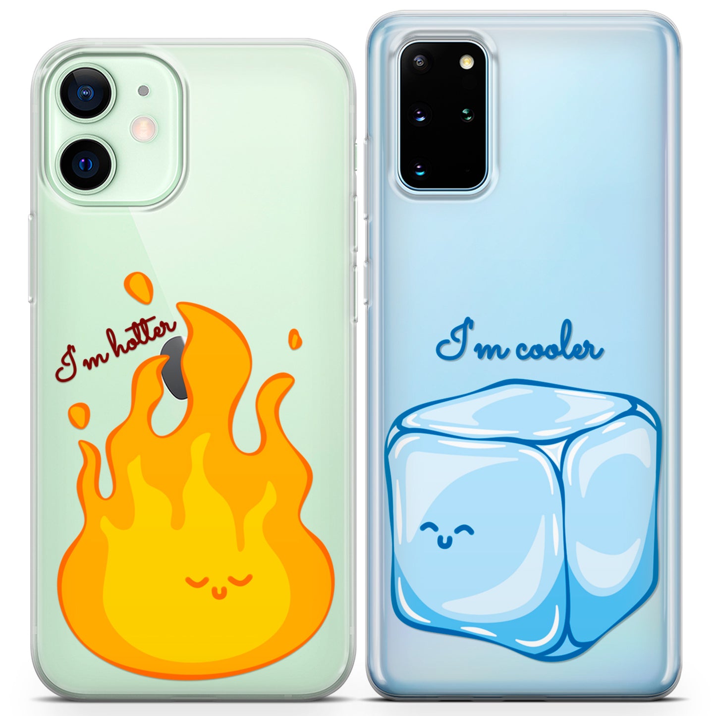 Cavka iPhone Couple Cases Fire and Ice