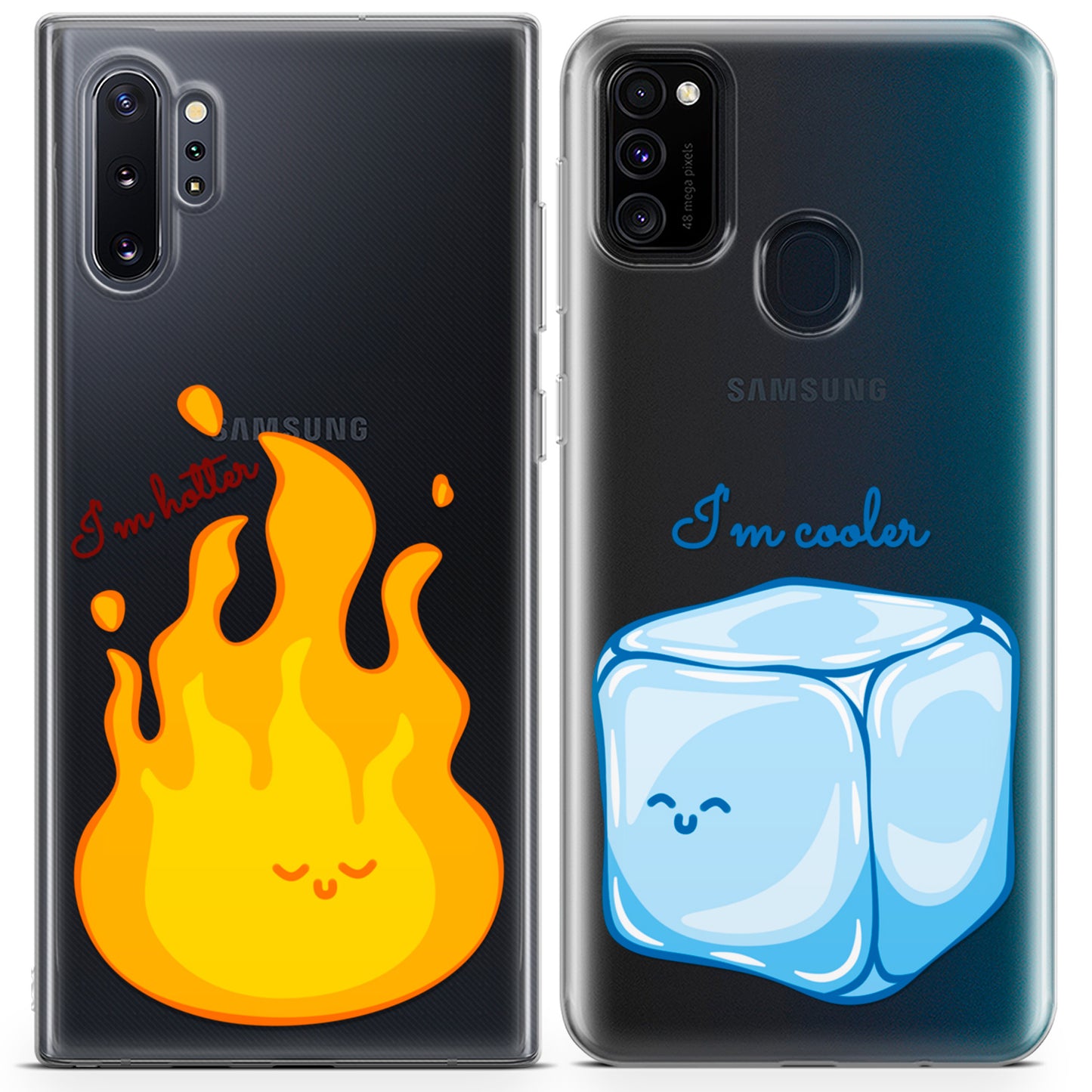 Cavka iPhone Couple Cases Fire and Ice