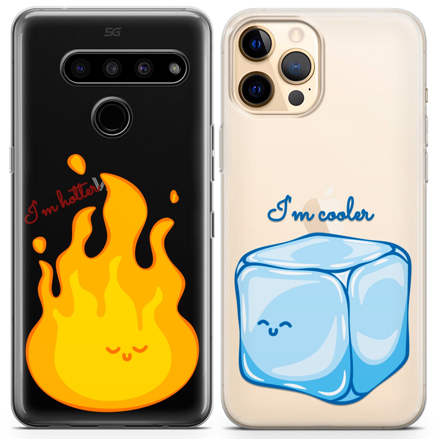 Cavka iPhone Couple Cases Fire and Ice