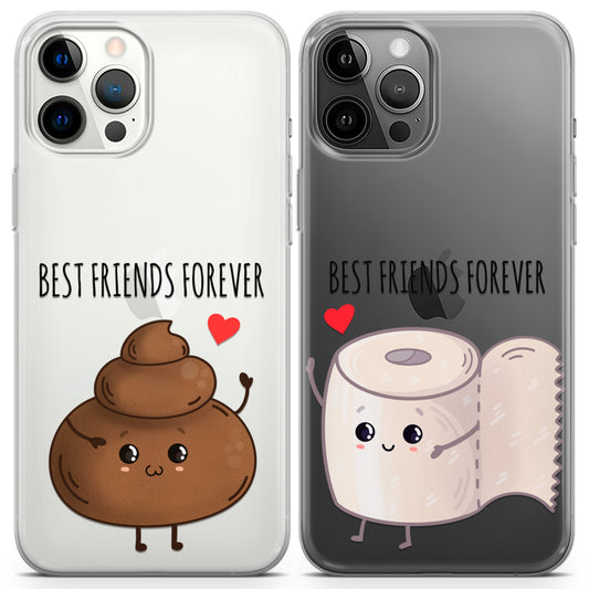 Cavka iPhone Couple Cases Poop and Toilet Paper