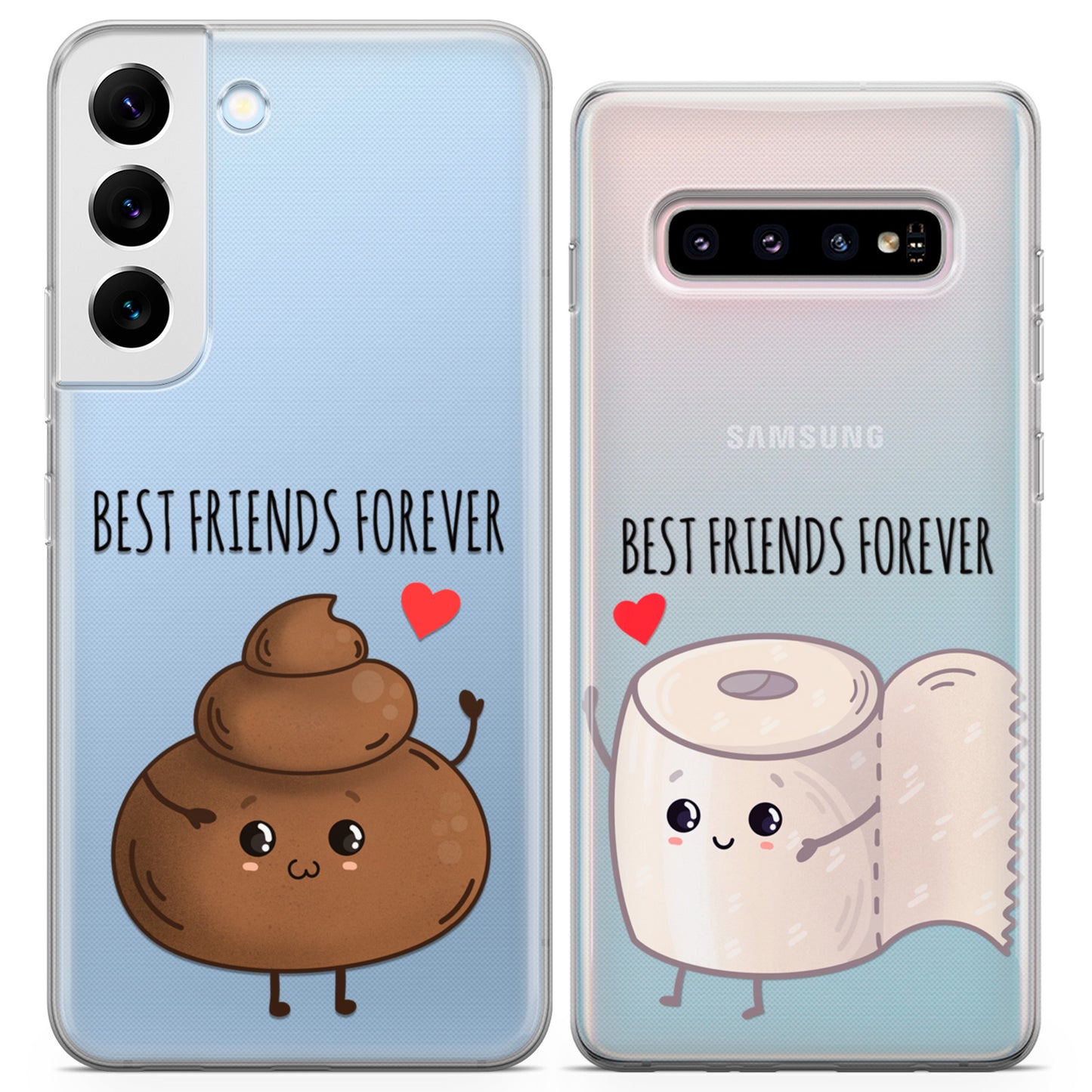 Cavka iPhone Couple Cases Poop and Toilet Paper