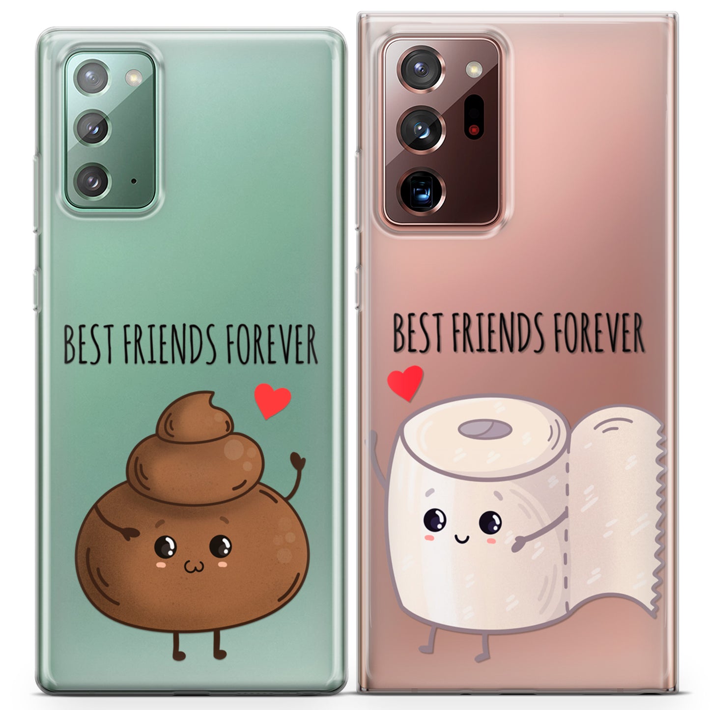 Cavka iPhone Couple Cases Poop and Toilet Paper